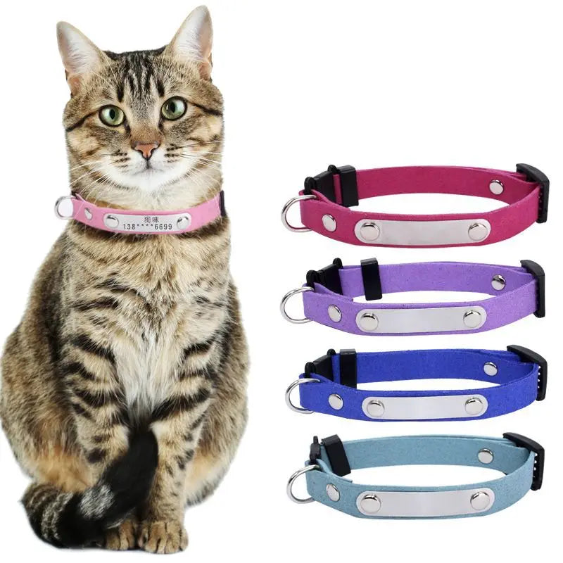 Stocked Wholesale Engraved Blank Pet Cat Breakaway Safety Id Dog Collar Name Plate