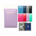 Premium Personalized Multi-functions PU Leather Water Resistant Light Credit Card Name ID Cardholder Dust Proof Passport Cover