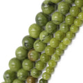 Wholesale 8mm Natural Green Serpentine Gemstone Beads Handmade Loose Gemstones for Jewelry Making 6mm Size