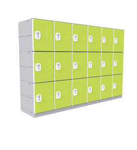 EasyLocker Stylish Plastic ABS Lockers with Combination Lock & Electronic Lock-Waterproof Storage Solution