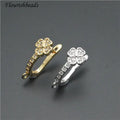 CZ Paved Cover Thin U Shape Brass Metal Gold Silver Plated Wholesale Fine Earring Hook Clasps for Dangle Earring Making