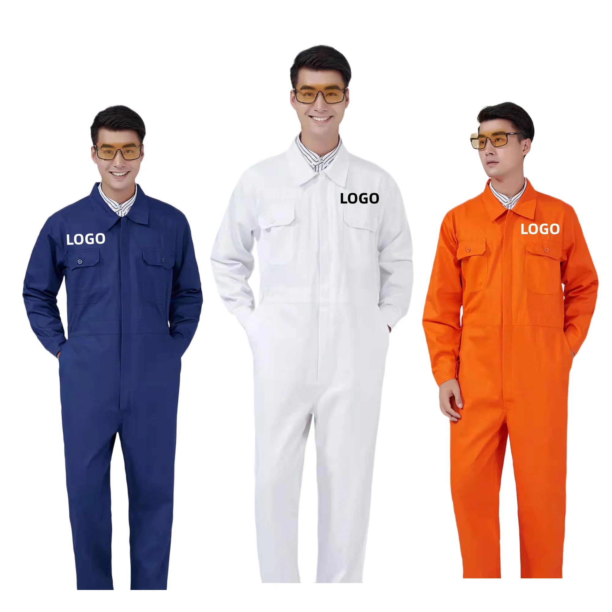 Professional 100% Cotton Custom logo Safety Overalls Mechanic Overalls
