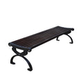 Outdoor Street Furniture Wood Slat Backless Bench Seat Outside Park Public Garden Patio Vintage Style Seating Bench for Outside