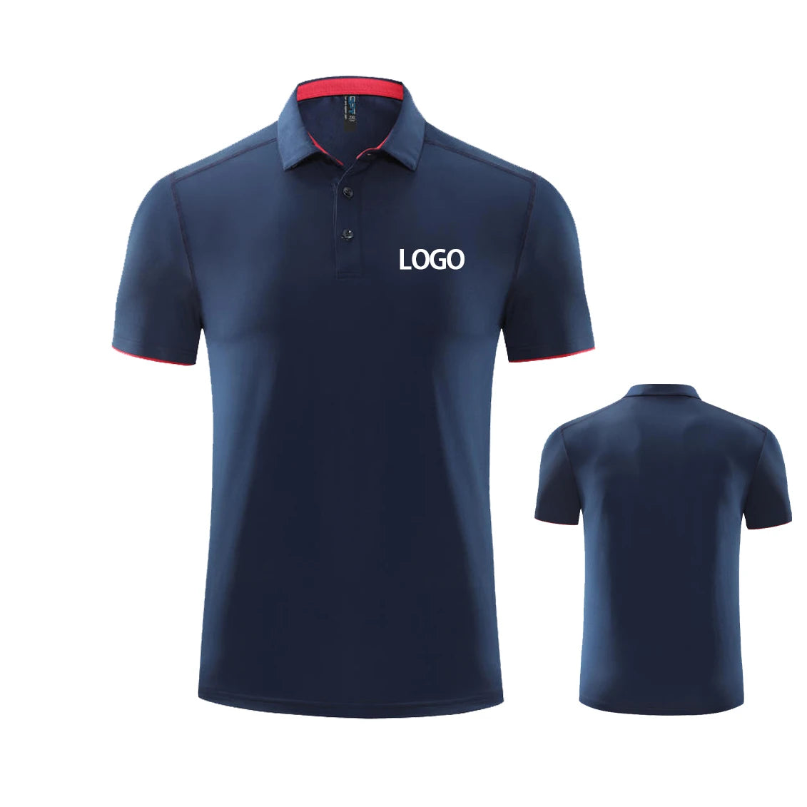 Custom Embroidered Knitted Sporty Print Men's Golf for Shirts 92% Polyester 8% Spandex Quick Dry Breathable