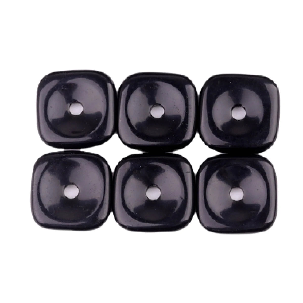 Hot Sale Gemstones 30MM Square Obsidian Natural Stone Pendant Crystals Stone Designer Jewelry for Keychain Necklace Make