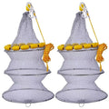 Designed with Strong Spring Wire Frames the Net Is Divided Into 3 Layers Light Weight Fishing Keep Net