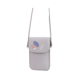 Fashion Mini Crossbody Phone Purse Girls' Shoulder Sling Messenger Bag Made of PU Material