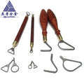 4-piece Pottery Tool Set Carbide Carved Sludge Shaper Pottery Clay Sturdy Trimming Accessories Clay Auxiliary Tools