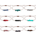 Adjustable Handmade Healing Natural Gem Stone Chips Bracelet Jewelry Women