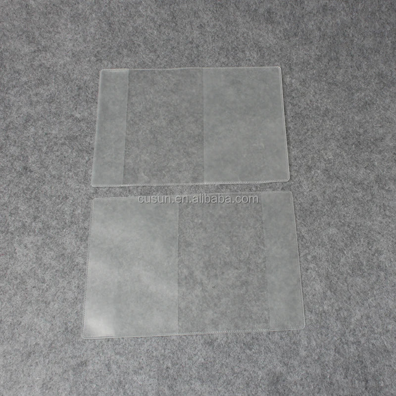 Customize Transparent Card Holder Plastic Top Open Clear Card Sleeves