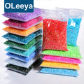 Oleeya Bulk Packing 2mm - 6mm Flatback Jelly Rhinestone Resin Non Hotfix Rhinestone for Nail Phone Jewelry Decoration