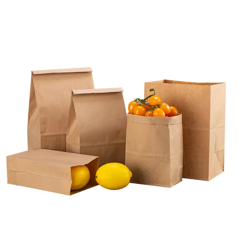 SZCX Sachet Tea Packaging Wedding Gift Flower Brown One Handle Charcoal Customized Food Paper Bag