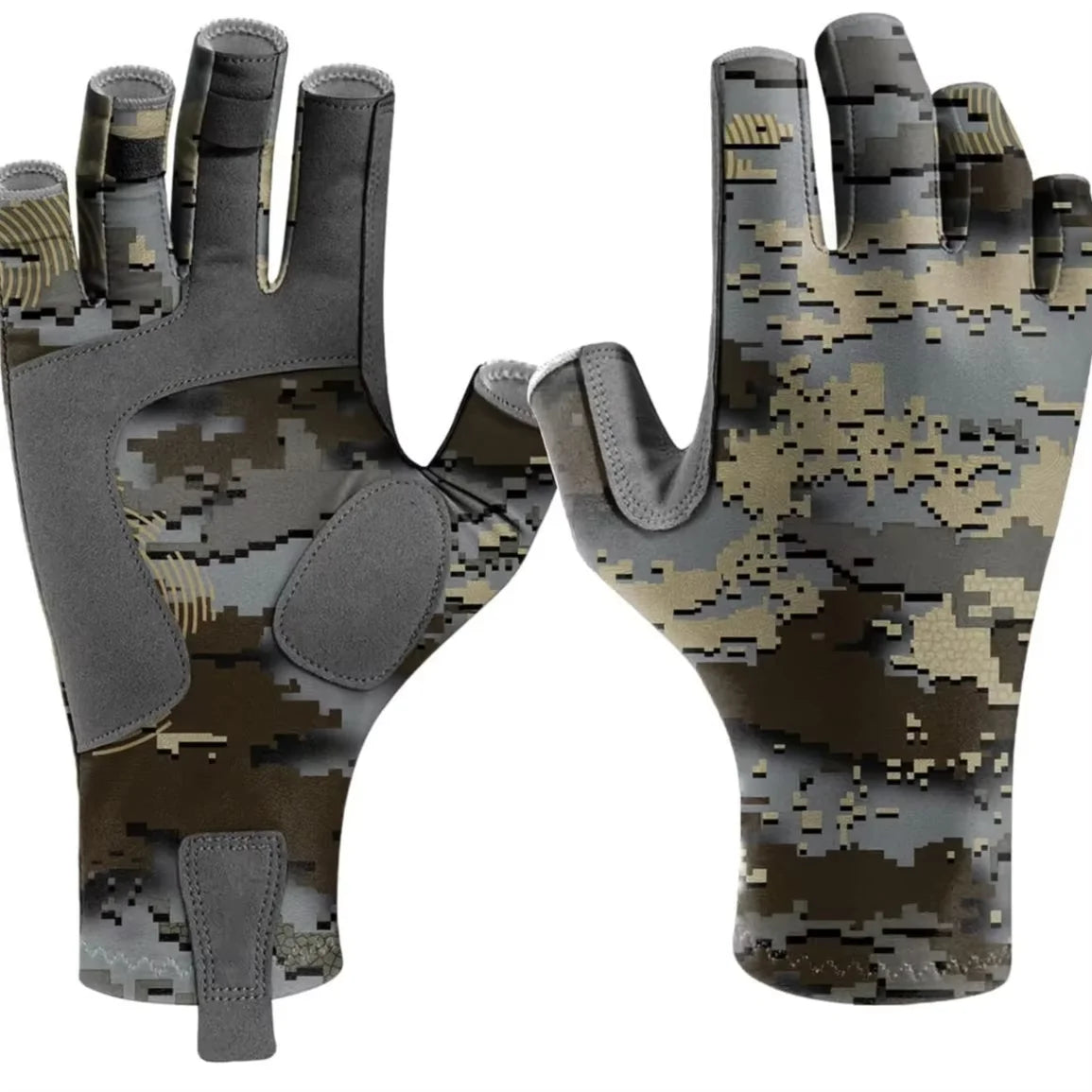 For XG55 Adults Half Finger Anti Slip Breathable Thin UV Protection Waterproof Outdoor Gym Fishing Cycling Sports Gloves