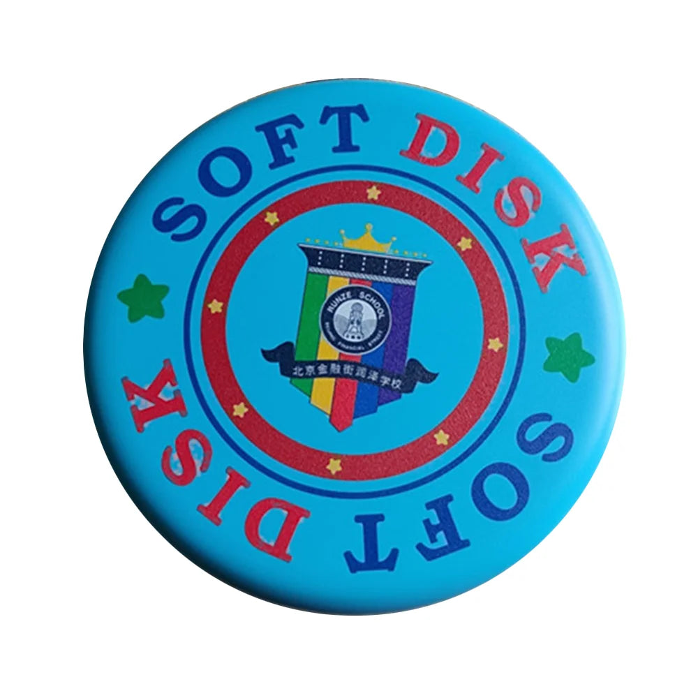Custom Printed Summer Outdoor Foldable Flying Disk Soft PU Foam Boomerang for Kids Backyard Park Beach Games Gym Disc Toy