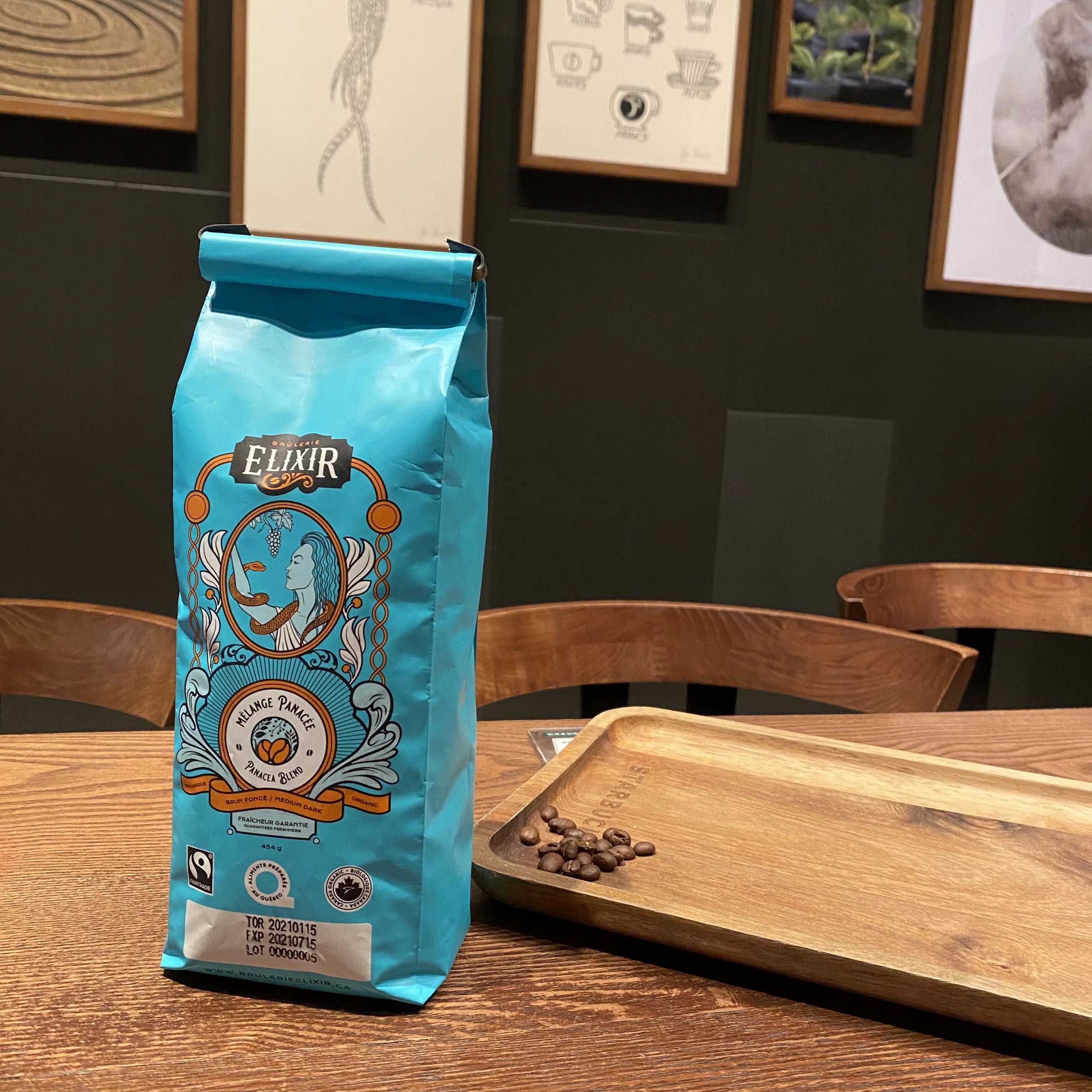 AT PACK Custom Printed Bolsa Side Gusset Coffee Bag 250g 500g 5LB Recyclable Coffee Bags with Tin Tie