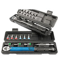 2025 New Style High Quality 11-piece 1/4'' 20-200lb.ft 2.26-22.6nm End Lock Torque Wrench Set Bike Maintenance Tool Kit