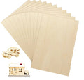 Tailai 12*8inch Basswood Wood Sheets Hobby Wood Plywood Board for DIY Crafts Blank Plywood Boards 3mm  Basswood Wood Sheets