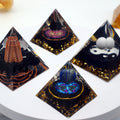 Natural Spiritual 5cm 6cm Organite Pyramid Healing Products Orgonite Crystal Pyramid for Fengshui