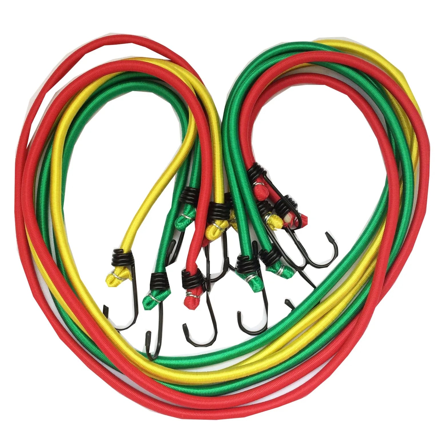 Elastic Bungee Cord Luggage Straps Stretch Bike Rope with Hooks Elastic Packaging Rope for Convenient Travel and Cycling