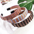 Fashion Girls Headband Handmade Luxury Bling Diamond Rhinestone Headbands Women Baroque Designer Headband for Women
