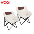 WOQI Modern Portable Folding Moon Chair for Kids Available in Multiple Colors for Outdoor Camping & Park Use