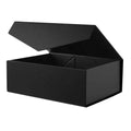 Birthdays Christmas Valentines Wedding Gifts Packaging Luxury  Black Small Cardboard Magnetic Folding Gift Box With  Closure