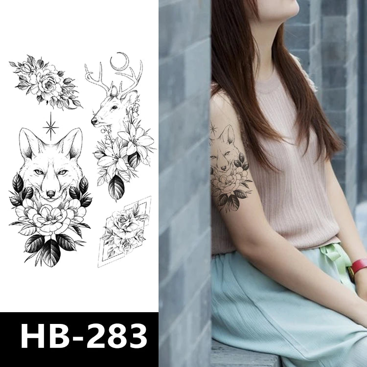 Wholesale 1 Week Long Lasting New Design Fish Dragon Temporary Tattoo Stickers Colorful Waterproof Temporary Tattoos