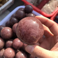 Beautiful Red Crystal Sphere Natural Strawberry Quartz Ball for Ornaments