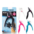 Round Square Manicure Tools Scissors Manicure Nail Cutter U Shape Nail Cutter French Rotary Nail Clippers