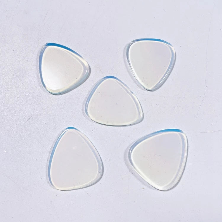 Huiying Hot Sales Bulk Stone Guitar Pick Customize Opalite Guitar Slices