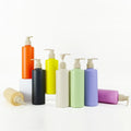 300ml Eco-Friendly Biodegradable Wheat Straw Custom 10oz Cosmetic Bottles Screen Printing Lotion Face Masks Shampoo Bottle