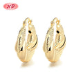 Luxury Gold Plated Earrings 18k Wholesale Fashion Gift Jewelry Elegant Zircon Women'S Hanging Earrings for Women