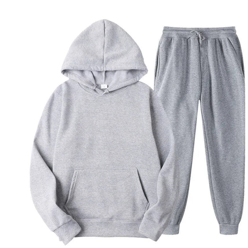 Sports Sweat and Hoodie Set 2 Piece Sweat Sets Plus Size Hoodies Tracksuit Long Sleeve Sweatshirts