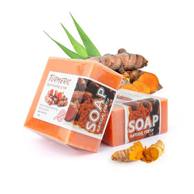 Private Label 100% Natural Anti Acne Whitening Handmade Turmeric Soap Bar