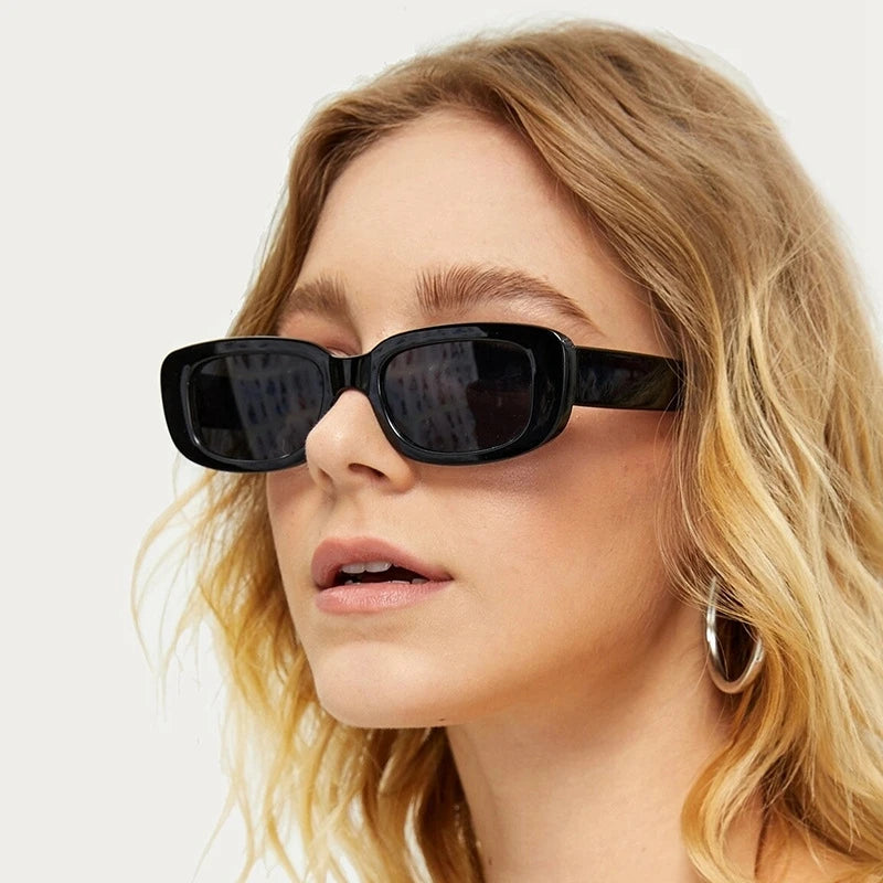 Superhot Eyewear 11563 Retro Vintage Sun Glasses Cheap Plastic Small Rectangular Sunglasses
