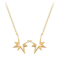 Original Design 18K Gold Plated Stainless Steel Jewelry Hollow Irregular Star Pendant Accessories Necklaces P223314