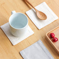 18*18cm Square Nautral Canvas Cotton coaster Mug Drink Mat Pad coaster Double Deck