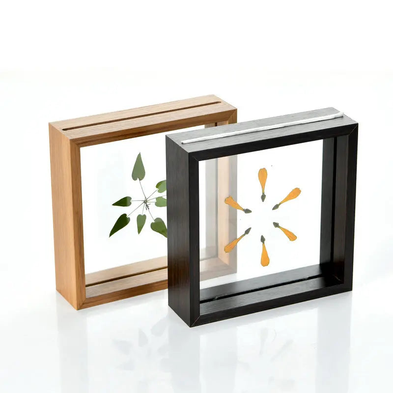 New Arrived MDF Double Glass Plant Specimen Photo Picture Shadow Box Frame for Home Decor