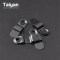 TS-K187 820 Zinc Plated Iron Black Turn Clip Bow Shaped Photo Frame Backboard with Accessories Swivel Clip