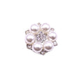 Shiny Rhinestone Pearl Flat Brooch Buttons Accessories Decorative  Embellishments for Craft Invitation Card