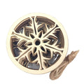 Chinese Manufacturer Tree Ornament Snowflake Wood Crude Wood Decor