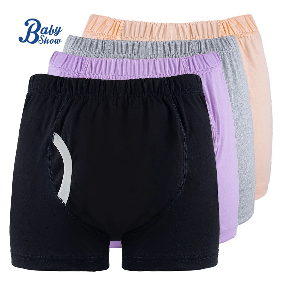 Newest Style Men's 50-100kg Cotton Cloth Incontinence Pants 80ml Absorbent Pad Reusable Leak Guard Mild Incontinence Soft