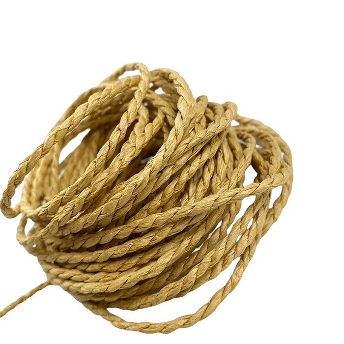Gordon Ribbons Artificial Multicolor Paper Raffia Ribbon 3-5mm Beige Handmade Eco-Friendly High Tenacity Wholesale for