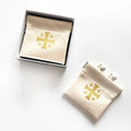 Custom Logo 8x8cm Tight Close Pu Necklace Bag Small Leather Jewelry Pouch With Magnet