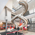 Commercial Stainless Steel Spiral Slide with Full or Half Closed Tube for Outdoor Kids Playground and Amusement Park