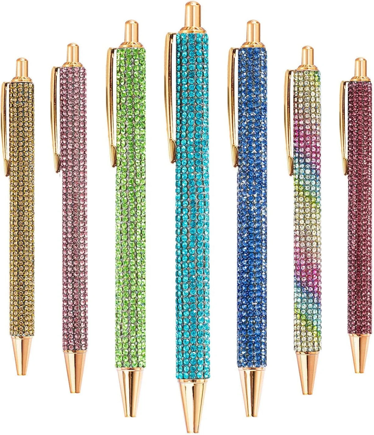 Diamond Bling Pens for Women Pretty Cute Pens Rhinestone Metal Retractable Writing Pens