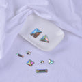 Clear Crystal AB Flatback 6mm Resin Sew-on Beads Stones for Women's Shoes Wedding Bags Handmade Rhinestones in 5 Bags