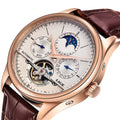 LIGE 6826 Mechanical Watch Luxury Tourbillon Automatic Watches Men Wrist Simple Leather Gift Wristwatches Relogio Masculino