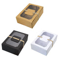 Bakery Cookie Treat Packaging Kraft Paper Box With Window for Gift Giving Gift Cupcake Container Box for Birthday Party Supplies MegaBDM