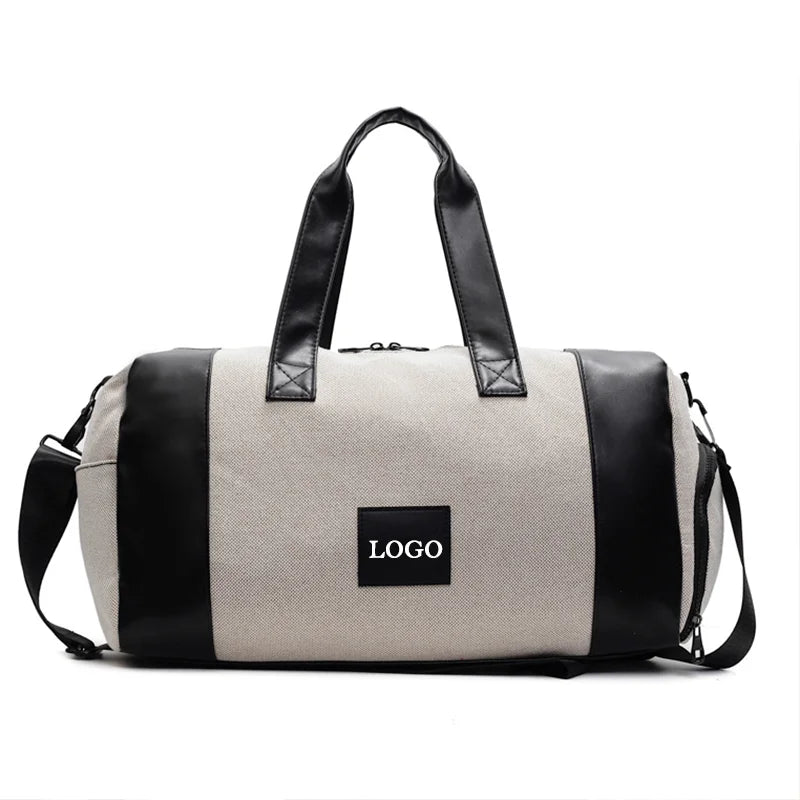 Custom Large Gym Sport Travel Duffel Bag Portable Fitness Weekender Luggage for Women Men Polyester Zipper Closure Fashion Style